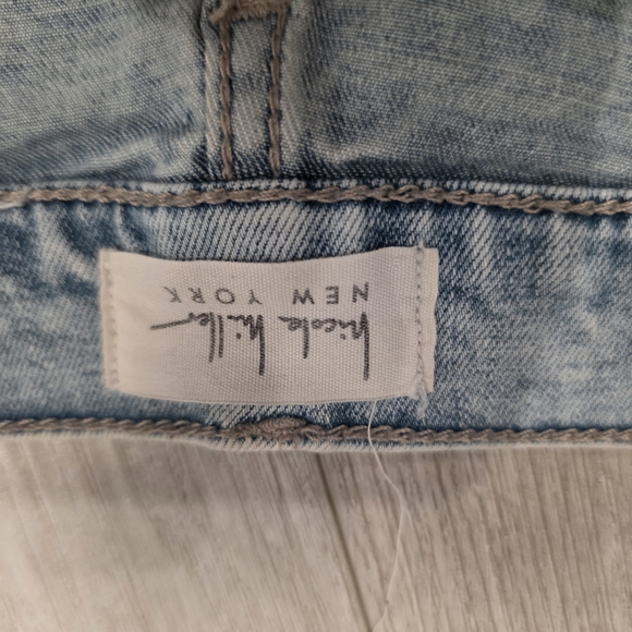 Nicole Miller Light Blue Wide Leg Jeans Size 14 - Picture 2 of 11